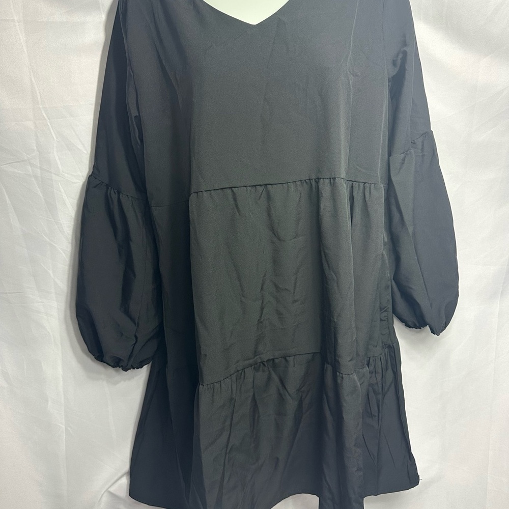 Elegant Black Long Sleeve Dress